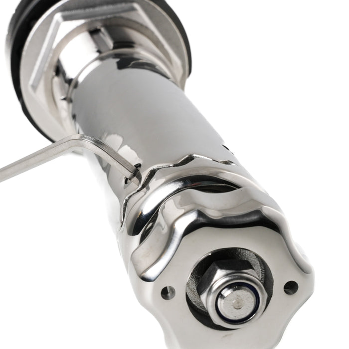 ROD HOLDER 0 DEG LARGE TEAKSAVER, LOCKABLE SWIVEL, BLACK SPLINED ADAPTER