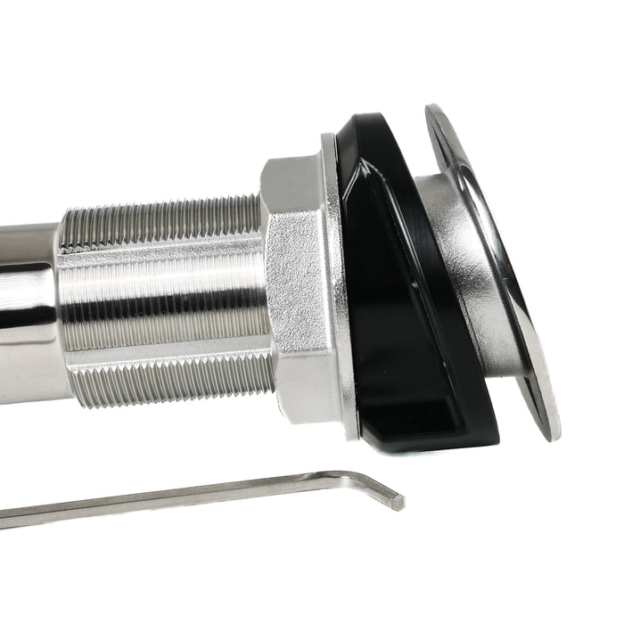 ROD HOLDER 15 DEG LARGE TEAKSAVER, LOCKABLE SWIVEL, BLACK SPLINED ADAPTER