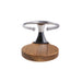 Drink Holder, Single, Stainless with Teak Base