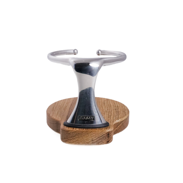 Drink Holder, Single, Stainless with Teak Base