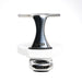 Single Clamp-On Stainless Drink Holder w/White Poly Base
