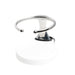 Single Clamp-On Stainless Drink Holder w/White Poly Base