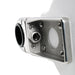 Single Clamp-On Stainless Drink Holder w/White Poly Base