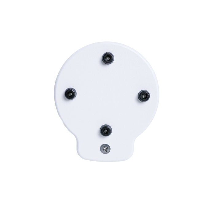 Drink Holder, Single, Stainless with White Poly Base