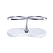 Drink Holder, Double, Stainless with White Poly Base