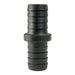 Hose Barb to Hose Barb Adapter 1" / 1" (25.4mm / 25.4mm), Black