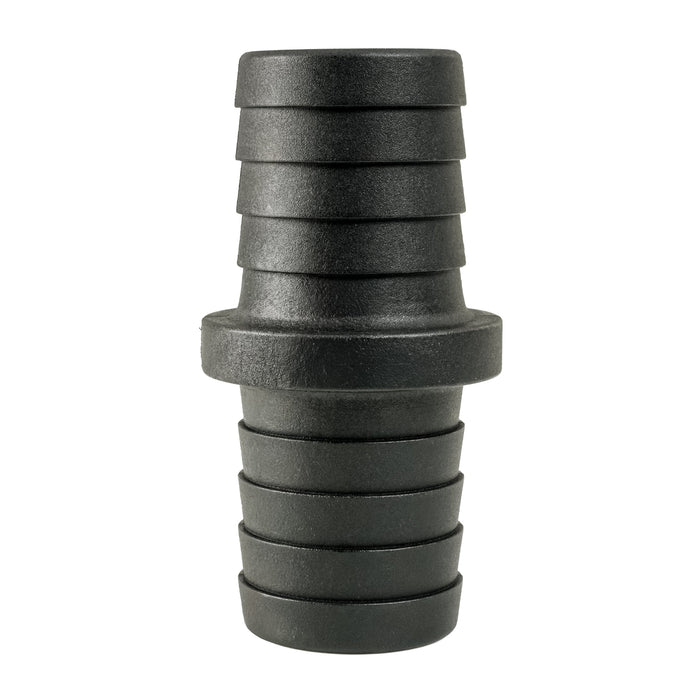 Hose Barb to Hose Barb Adapter 1.25"/1.25" (31.8mm/31.8mm), Black