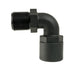 Adapter 1" (25.4mm) NPS Female 1" (25.4mm) NPS Male 90deg, Black