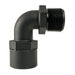 Adapter 1.25" x 1.25" (31.8mm x 31.8mm) NPS Female/Male 90deg, Black