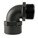 Adapter 2" (50.8mm) NPS Female 2" (50.8mm) NPS Male 90deg, Black