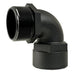 Adapter 2" (50.8mm) NPS Female 2" (50.8mm) NPS Male 90deg, Black