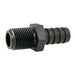 Hose Barb Unequal .625" x .5" (15.9mm x 12.7mm) NPS Long Male Thread, Black