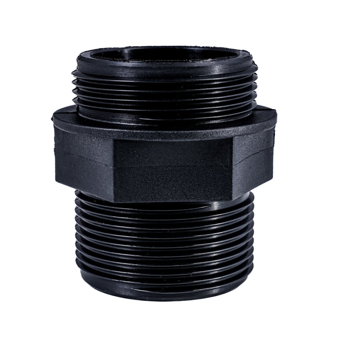 Connector Threaded 1.5" / 1.5" (38.1mm / 38.1mm) BSP Black