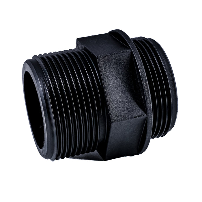 Connector Threaded 1.5" / 1.5" (38.1mm / 38.1mm) BSP Black
