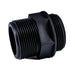 Connector Threaded 1.5" / 1.5" (38.1mm / 38.1mm) BSP Black