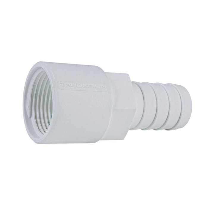 Hose Barb 1" x 1" (25.4mm x 25.4mm) NPS Female Thread, White