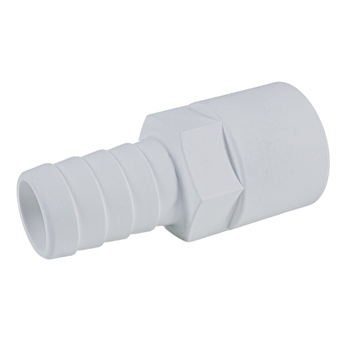 Hose Barb 1" x 1" (25.4mm x 25.4mm) NPS Female Thread, White