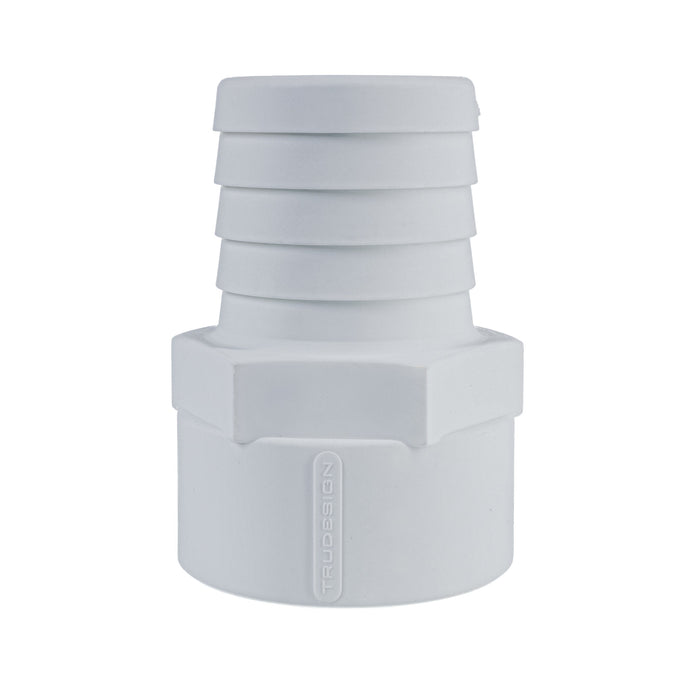 Hose Barb 2" x 2" (50.8mm x 50.8mm) NPS Female Thread, White