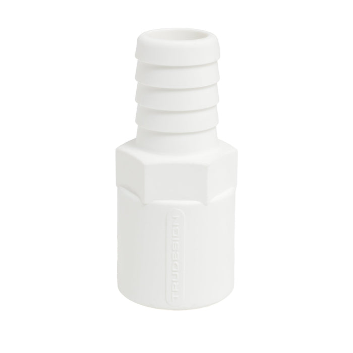 Hose Barb .875" x .75" (22.2mm x 19.1mm) NPS Female Thread, White