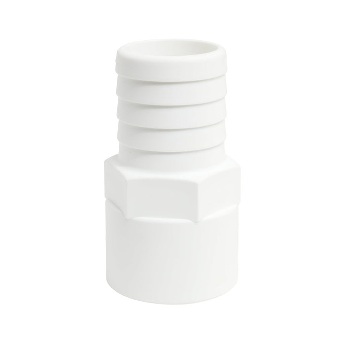 Hose Barb Unequal 1.5" x 1.25" (38.1mm x 31.8mm) NPS Female Thread, White