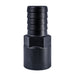 Quality Hose Barb Unequal 1.125" x 1" (28.6mm x 25.4mm) NPS Female Thread, Black