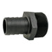 Hose Barb Unequal 1.5" x 2" (38.1mm x 50.8mm) NPS Long Male Thread, Black