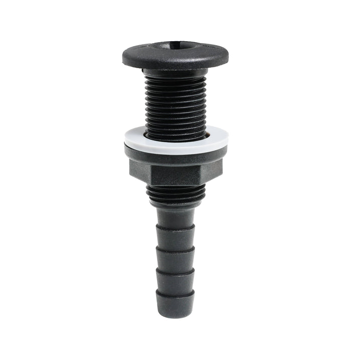 Thru-hull with Hose Barb 0.5" x 0.5" (12.7mm x 12.7mm) BSP
