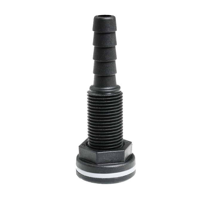 Thru-hull with Hose Barb 0.5" x 0.5" (12.7mm x 12.7mm) BSP
