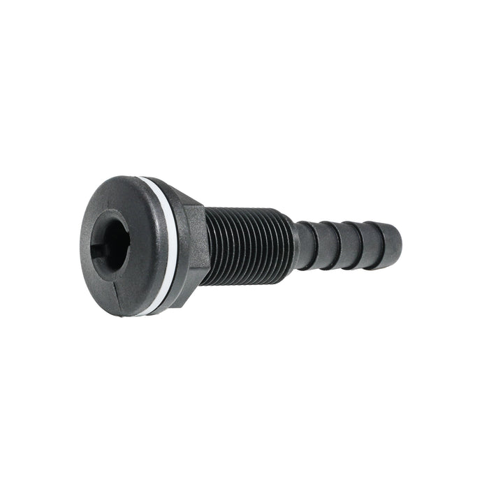 Thru-hull with Hose Barb 0.5" x 0.5" (12.7mm x 12.7mm) BSP