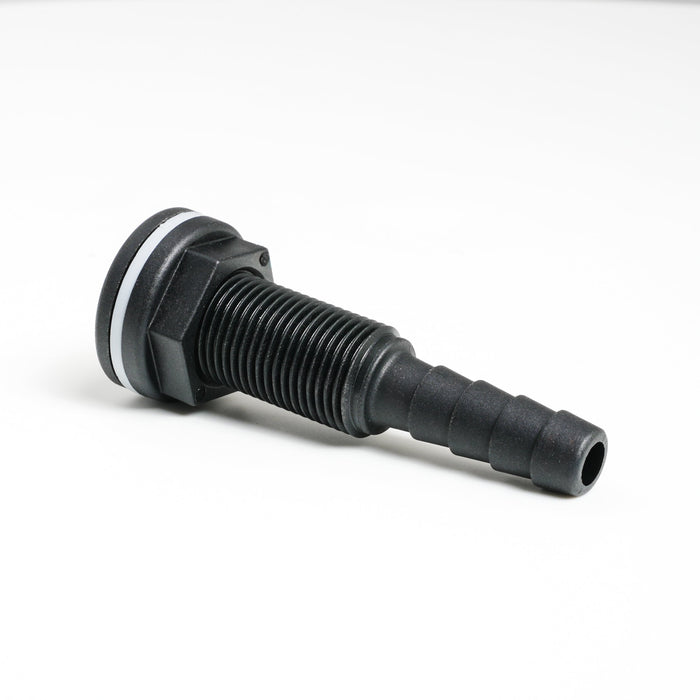 Thru-hull with Hose Barb 0.5" x 0.5" (12.7mm x 12.7mm) BSP