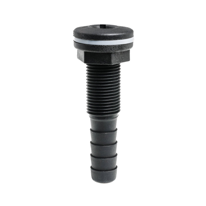 Thru-hull with Hose Barb 0.625" x 0.5" (15.9mm x 12.7mm) BSP