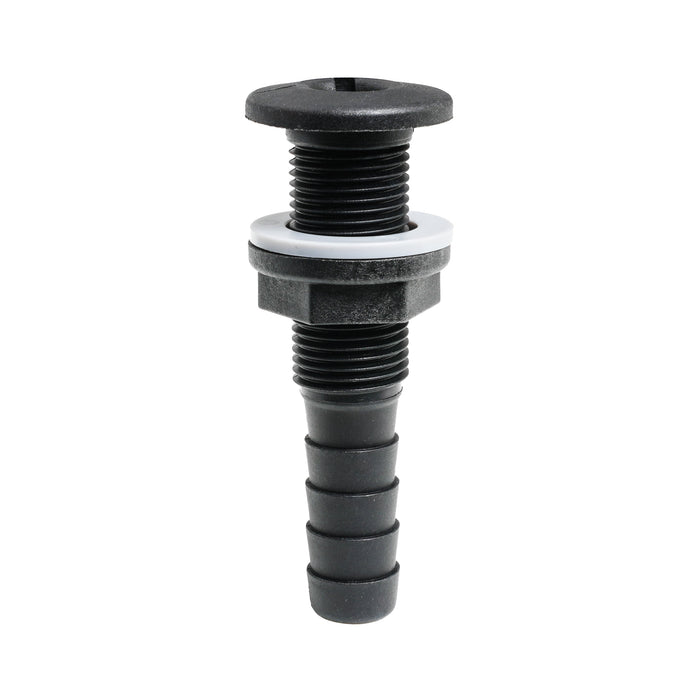 Thru-hull with Hose Barb 0.625" x 0.5" (15.9mm x 12.7mm) BSP