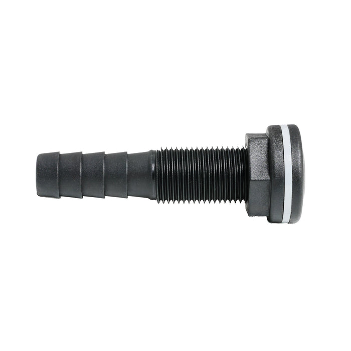 Thru-hull with Hose Barb 0.625" x 0.5" (15.9mm x 12.7mm) BSP