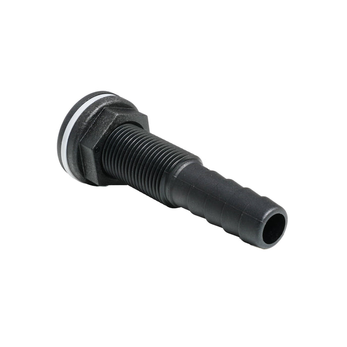Thru-hull with Hose Barb 0.625" x 0.5" (15.9mm x 12.7mm) BSP