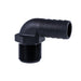 Hose Barb 90 Deg, 0.75"/0.75" (19.1mm/19.1mm), NPS, Compact