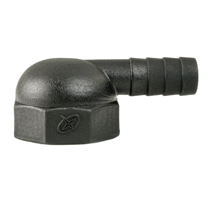Thru Hull Adapter 1" FNPT x 5/8" Tube, 90°