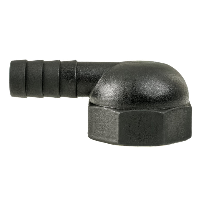 Thru Hull Adapter 1" FNPT x 5/8" Tube, 90°