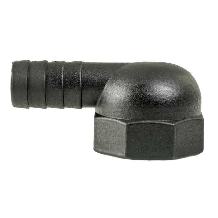 Thru Hull Adapter 1" FNPT x 3/4" Tube, 90°