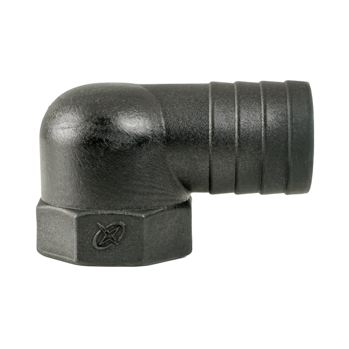 Thru Hull Adapter 1" FNPT x 1.25" Tube, 90°