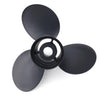 Quicksilver QA2032X Black Diamond 3-Blade Aluminum Propeller, 14" Diameter x 13" Pitch, Right Hand Rotation