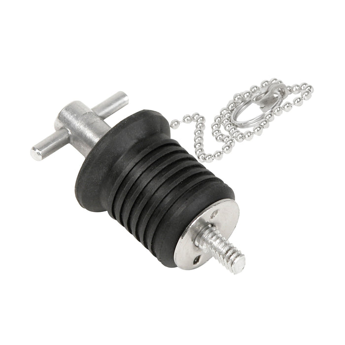Whitecap S-0289 S-0293 Turn Twist Bailer Plugs with 8 Inch Chain Aluminum Brass
