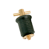 Whitecap S-0288 S-0290 S-0291 S-0294 Turn Twist Bailer Plugs Aluminum Brass Stainless Steel - 1" / Brass