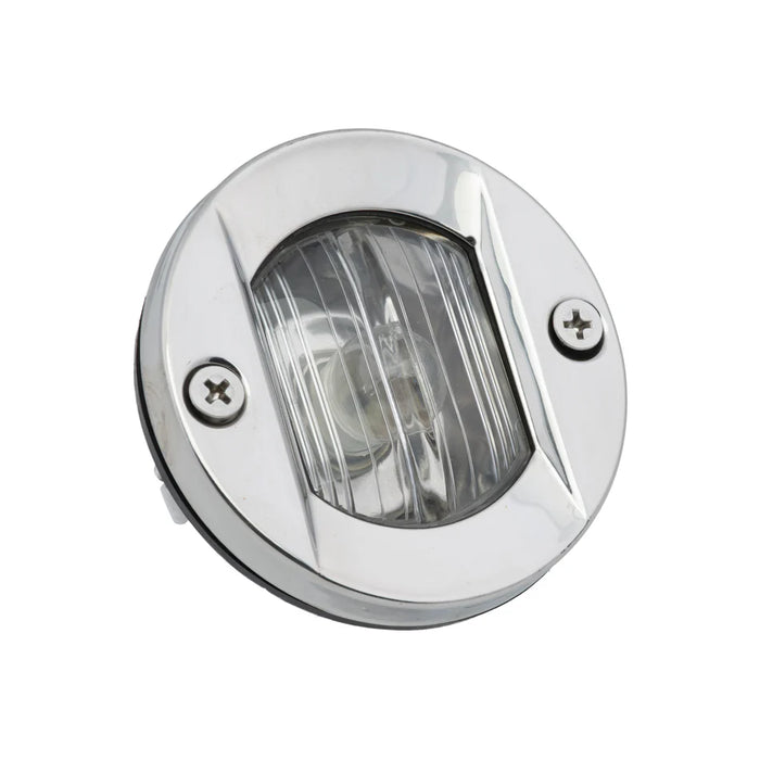 Whitecap S-0704C Stainless Steel Round Flush Transom Light, Waterproof