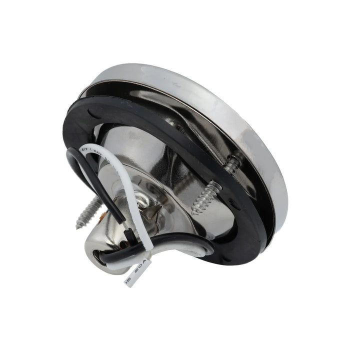 Whitecap S-0704C Stainless Steel Round Flush Transom Light, Waterproof