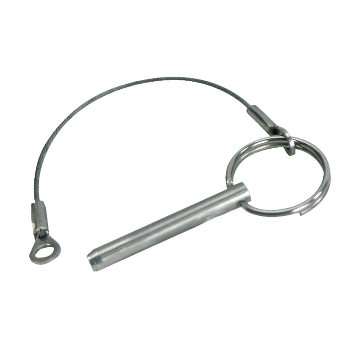 Whitecap S-1020 Stainless Steel Quick Release Pin With Lanyard & Tab