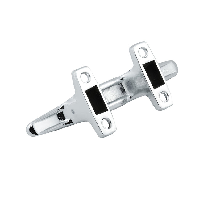 Cornamusa de zamac cromada de 4-1/2" con base hueca Whitecap - Solo para agua dulce