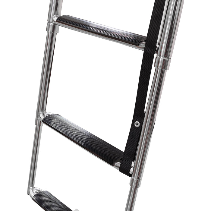 Whitecap S-1747 Stainless Steel Telescoping Pontoon Ladder - 4 Step