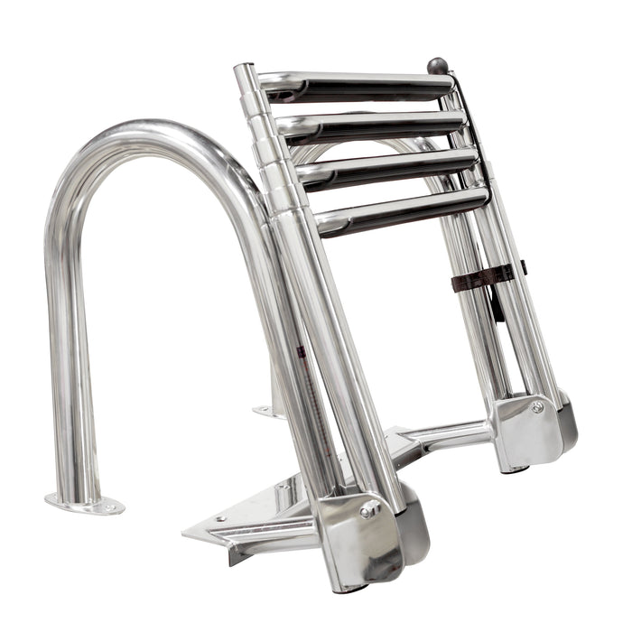 Whitecap S-1747 Stainless Steel Telescoping Pontoon Ladder - 4 Step