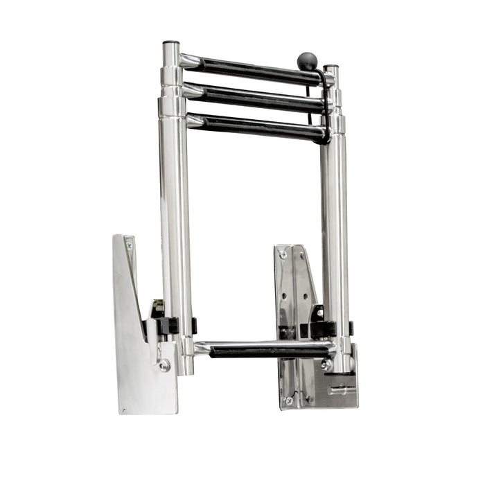 Whitecap S-1857 Stainless Steel Telescoping Transom Mount Ladder - 4 Step