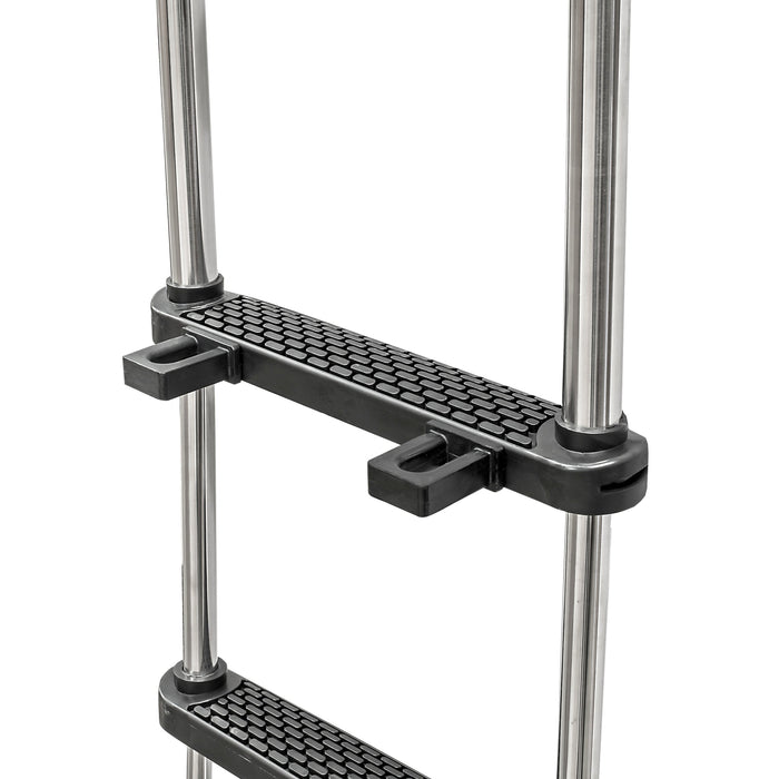 Whitecap S-1862 Stainless Steel Removable Telescoping Pontoon Ladder - 4 Step